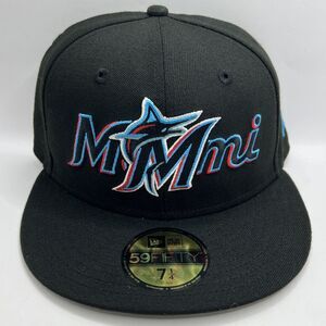 Miami Marlins MLB New Era 59FIFTY Fitted Men’s Hat Size 7 1/4
